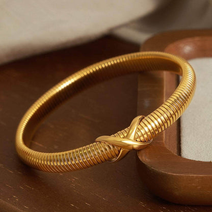 Titanium Steel Spring Shape Bracelet - Purcell's Clothing Company