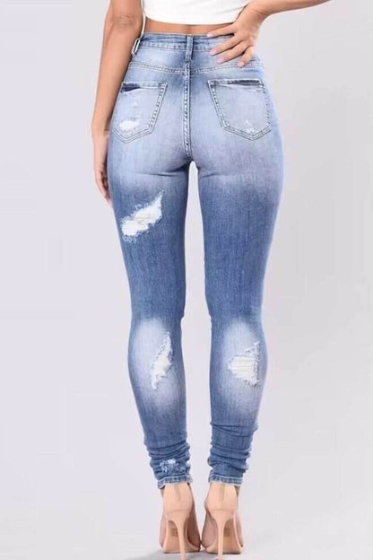 Full Size Distressed Skinny Jeans Plus Size - Purcell's Clothing Company