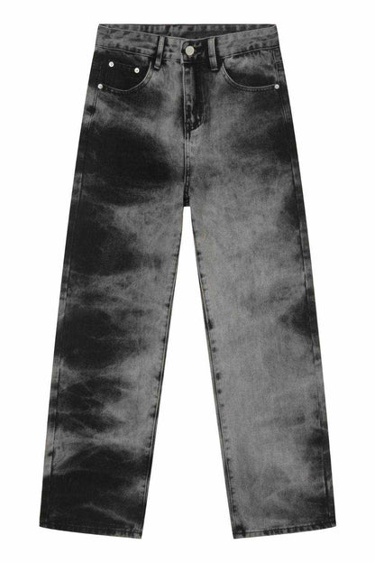 Men's Tie Dye Baggy Jeans with Pockets - Purcell's Clothing Company
