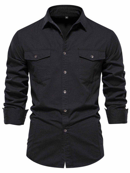 Button Down Collared Neck Shirt - Purcell's Clothing Company
