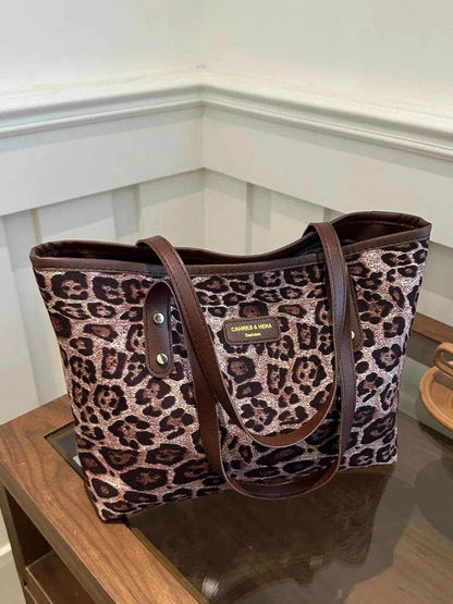 Leopard Polyester Tote Bag - Purcell's Clothing Company