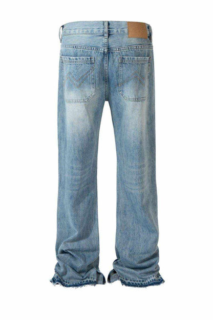 Men's Distressed Raw Hem Jeans - Purcell's Clothing Company