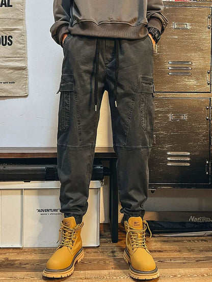 Plus Size Drawstring Pants with Cargo Pockes - Purcell's Clothing Company