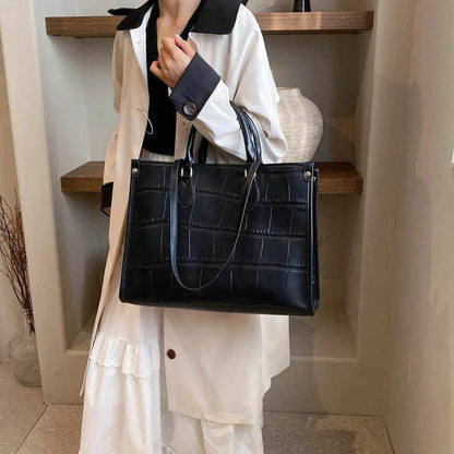 PU Leather Tote Bag - Purcell's Clothing Company