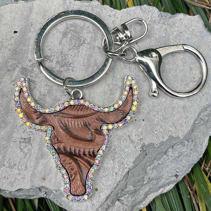 Bull Shape Key Chain - Purcell's Clothing Company