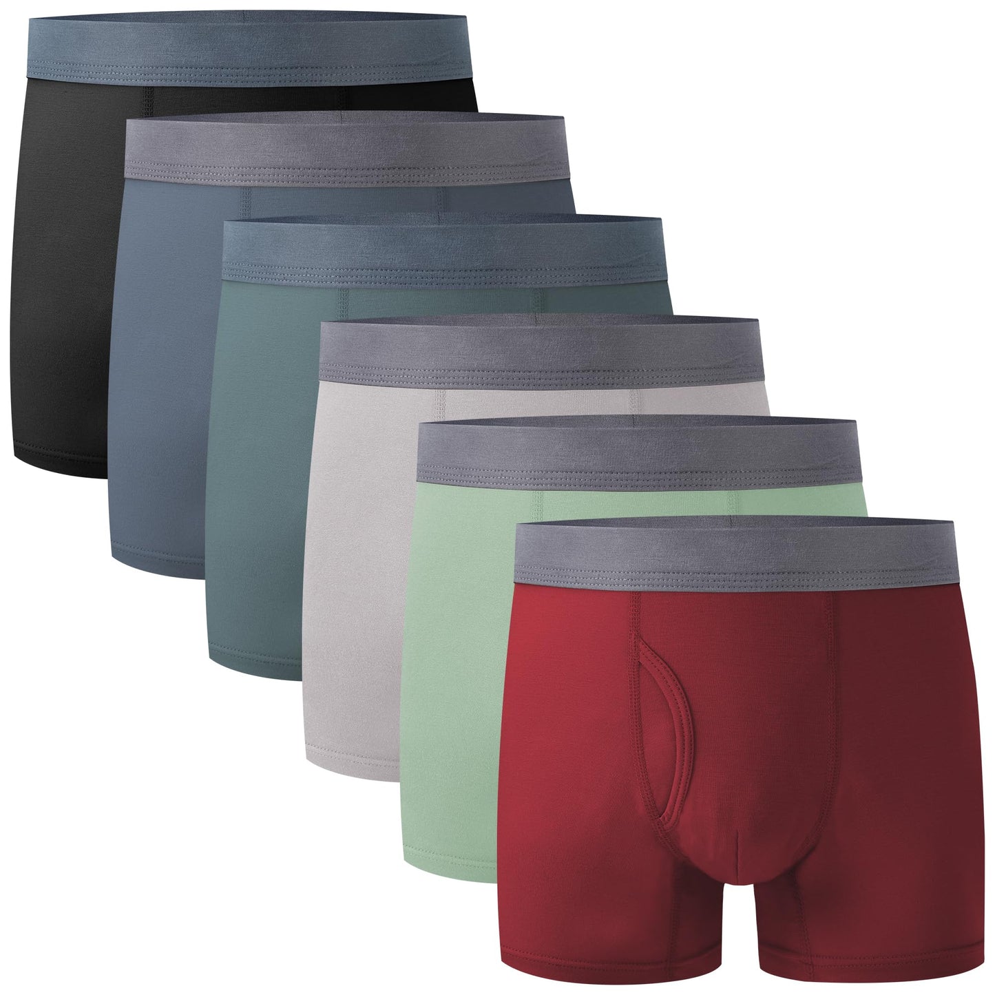 BAMBOO COOL Boxer Briefs (6 - Pack) - Purcell's Clothing Company - 