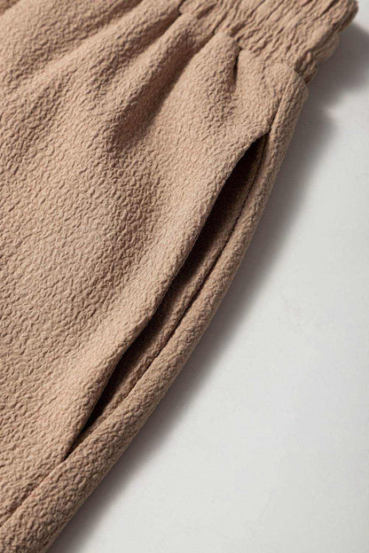 Textured Tiered Edge High Waist Shorts - Purcell's Clothing Company