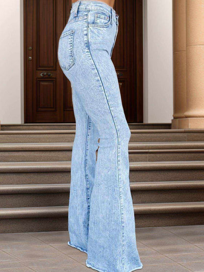 Raw Hem Bootcut Jeans - Purcell's Clothing Company