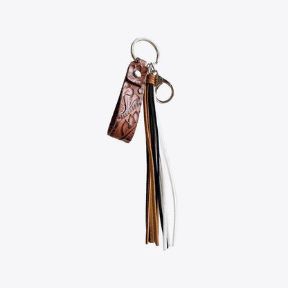 Genuine Leather Tassel Keychain - Purcell's Clothing Company