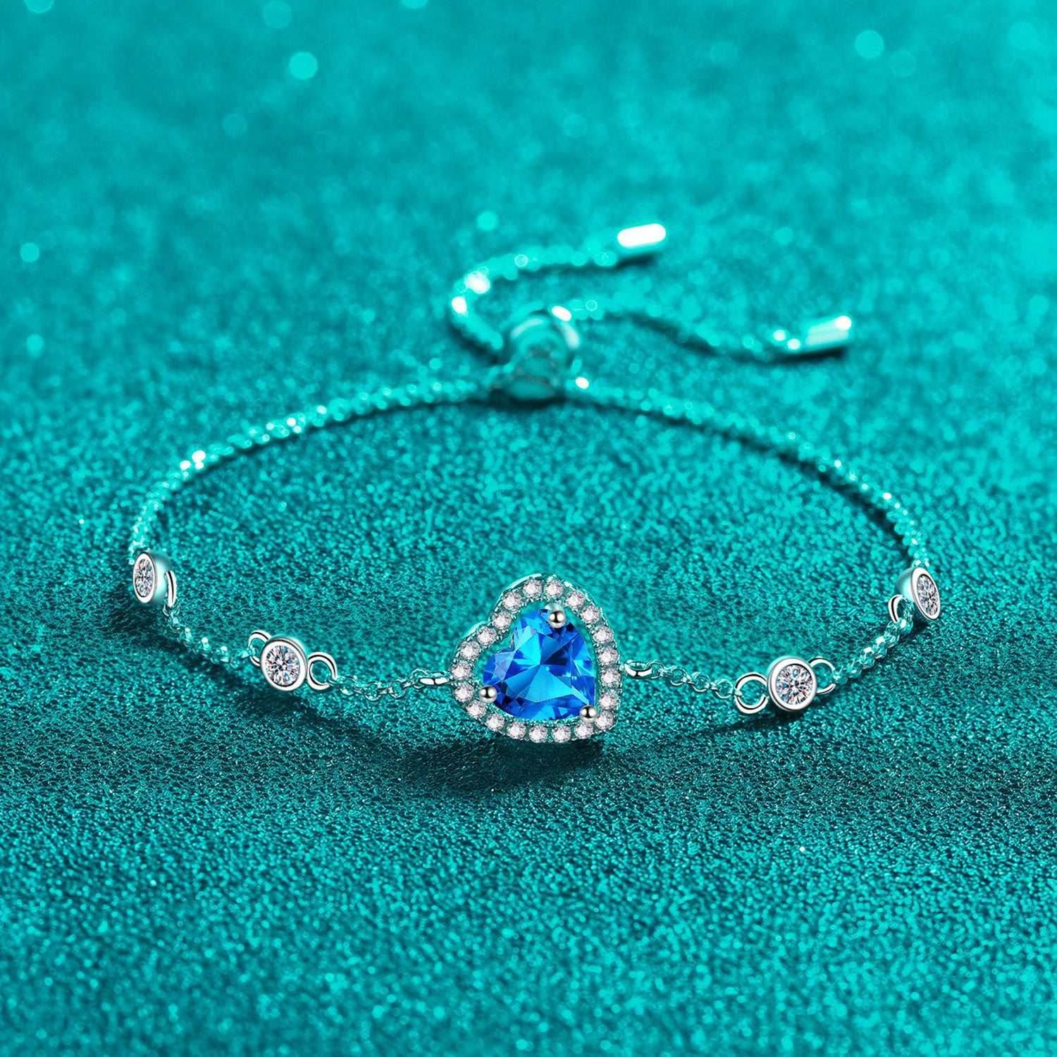 1 Carat Moissanite 925 Sterling Silver Bracelet - Purcell's Clothing Company