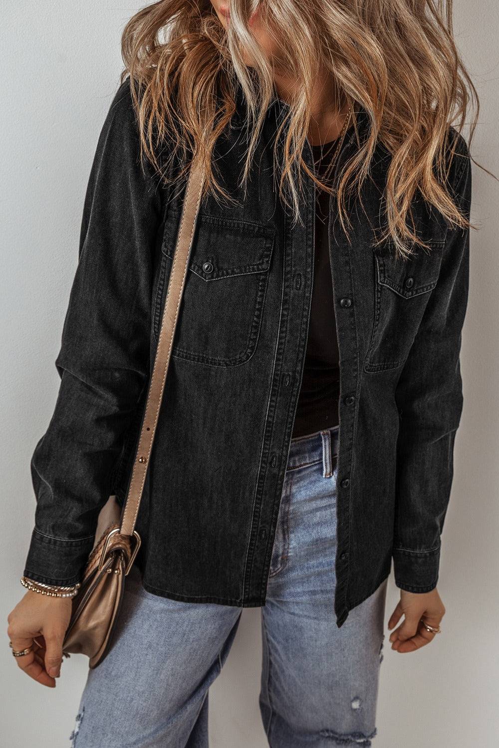 Button Up Long Sleeve Denim Jacket - Purcell's Clothing Company - 