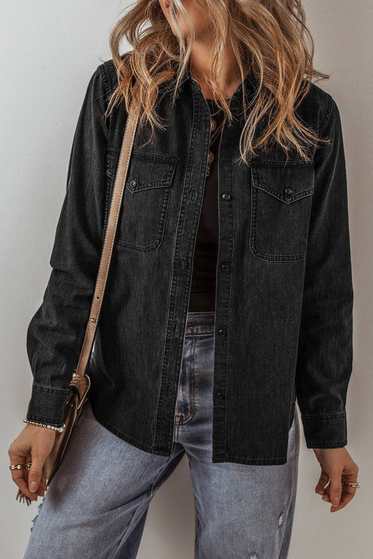 Button Up Long Sleeve Denim Jacket - Purcell's Clothing Company - 