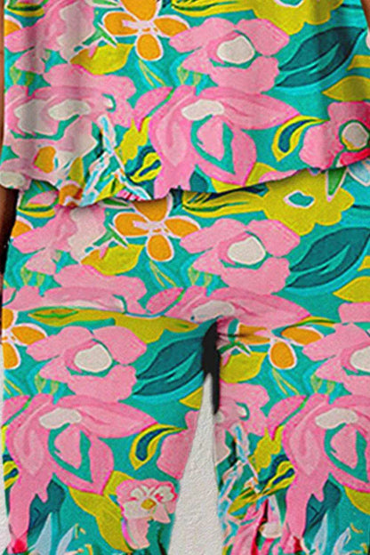 Ruffled Printed Tube Jumpsuit - Purcell's Clothing Company