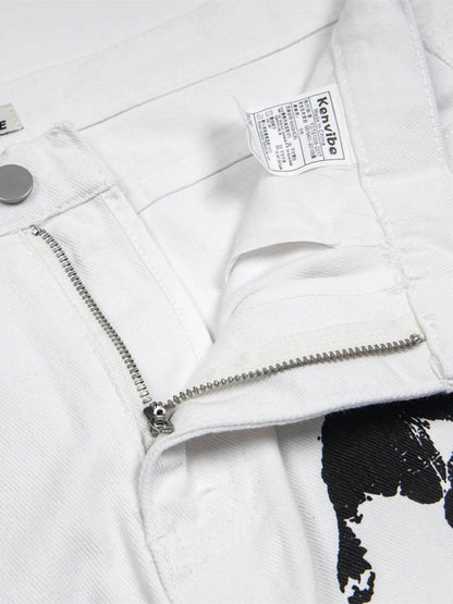 Men's Handprint Pattern Jeans - Purcell's Clothing Company