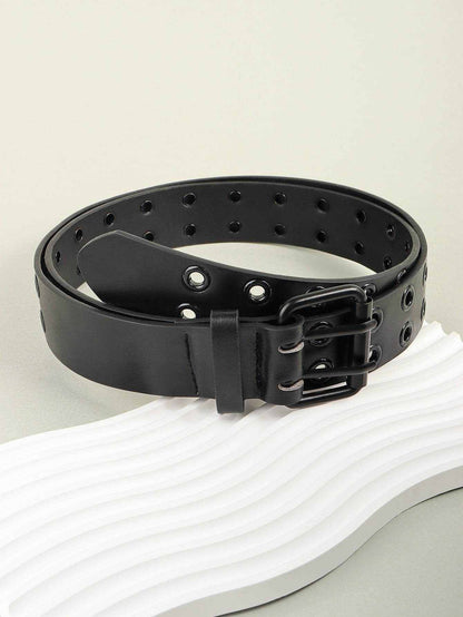 Grommet PU Leather Belt - Purcell's Clothing Company