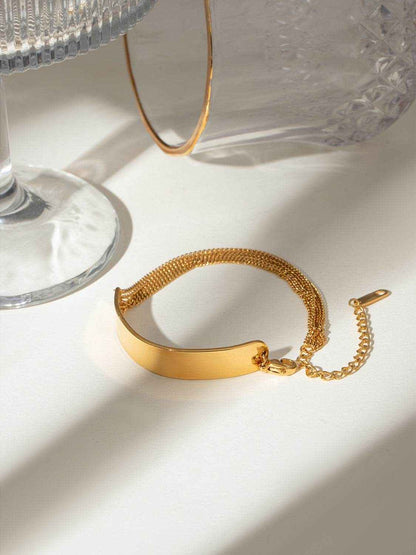 18K Gold-Plated Stainless Steel Bracelet - Purcell's Clothing Company