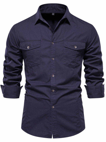 Button Down Collared Neck Shirt - Purcell's Clothing Company