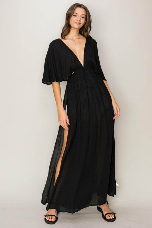 HYFVE Tie Back Maxi Split Cover Up Dress - Purcell's Clothing Company