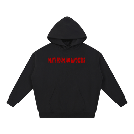 Death Holds No Favorites Essential Heavyweight Hoodie (UNISEX)