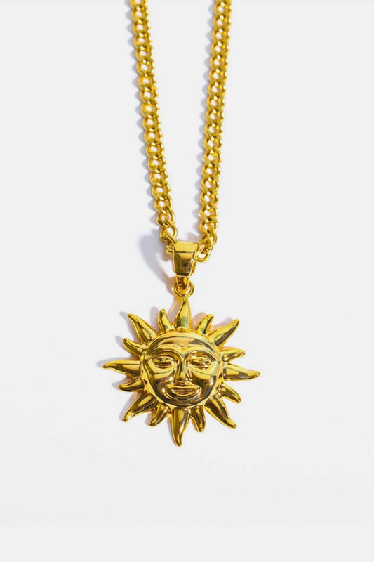 Sun Pendant Copper Necklace - Purcell's Clothing Company