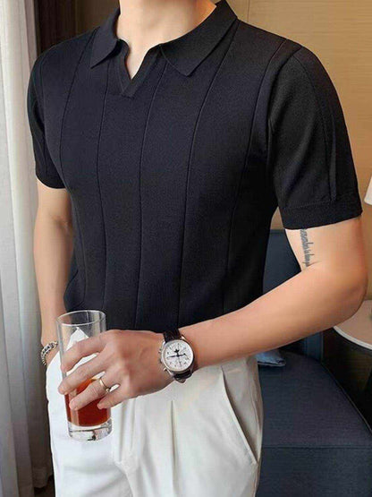 Collared Neck Short Sleeve Polo - Purcell's Clothing Company