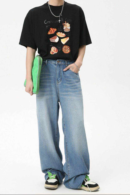 Men's Washed Straight Jeans - Purcell's Clothing Company