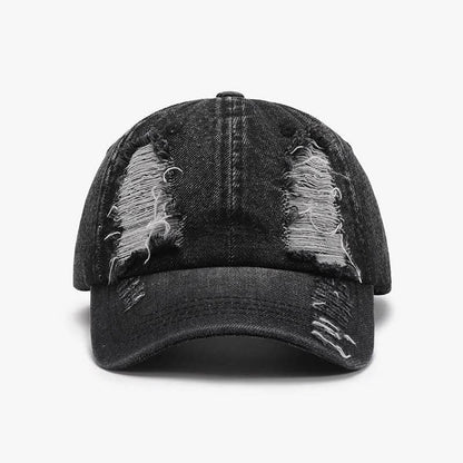 Distressed Cotton Baseball Cap - Purcell's Clothing Company