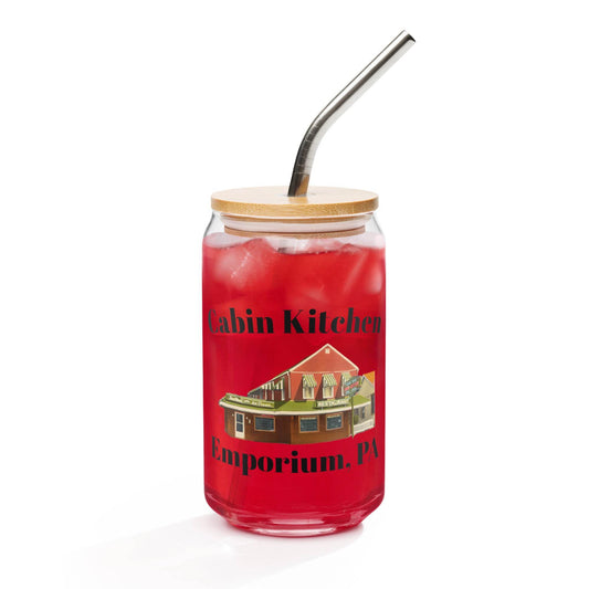 Cabin Kitchen Print Can-Shaped Glass - Purcell's Clothing Company