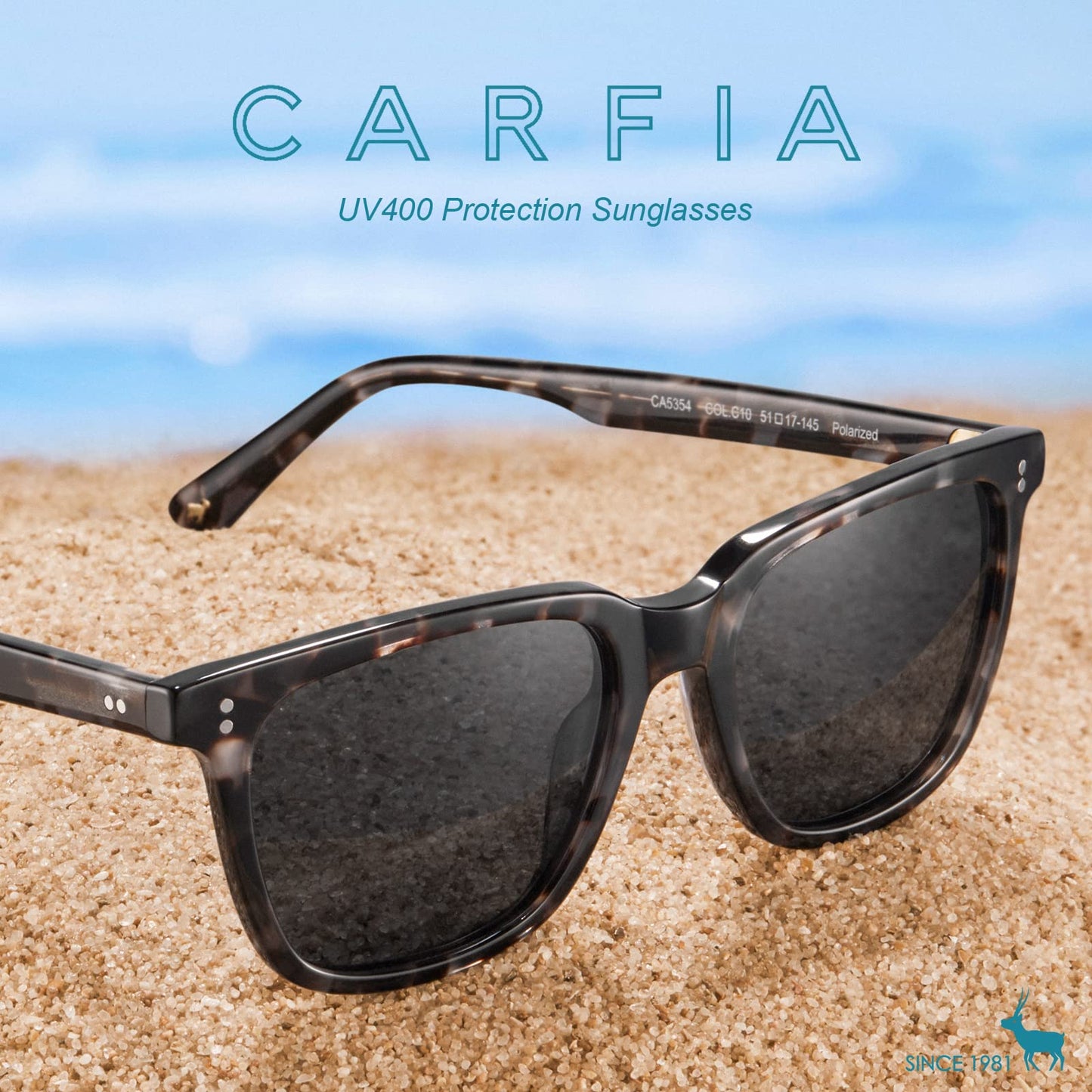 CARFIA Polarized Sunglasses UV400 Protection - Purcell's Clothing Company - 