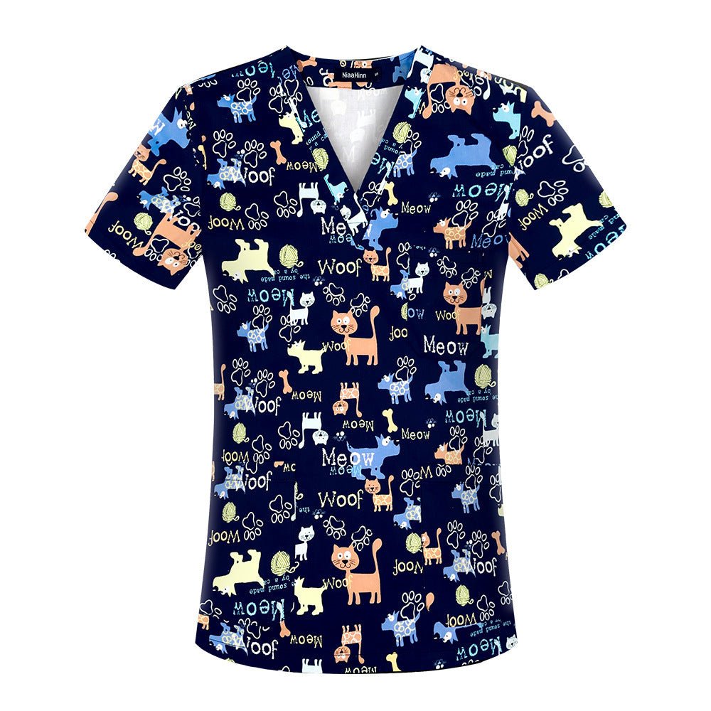 Cartoon Short Sleeve Scrub - Purcell's Clothing Company - 0