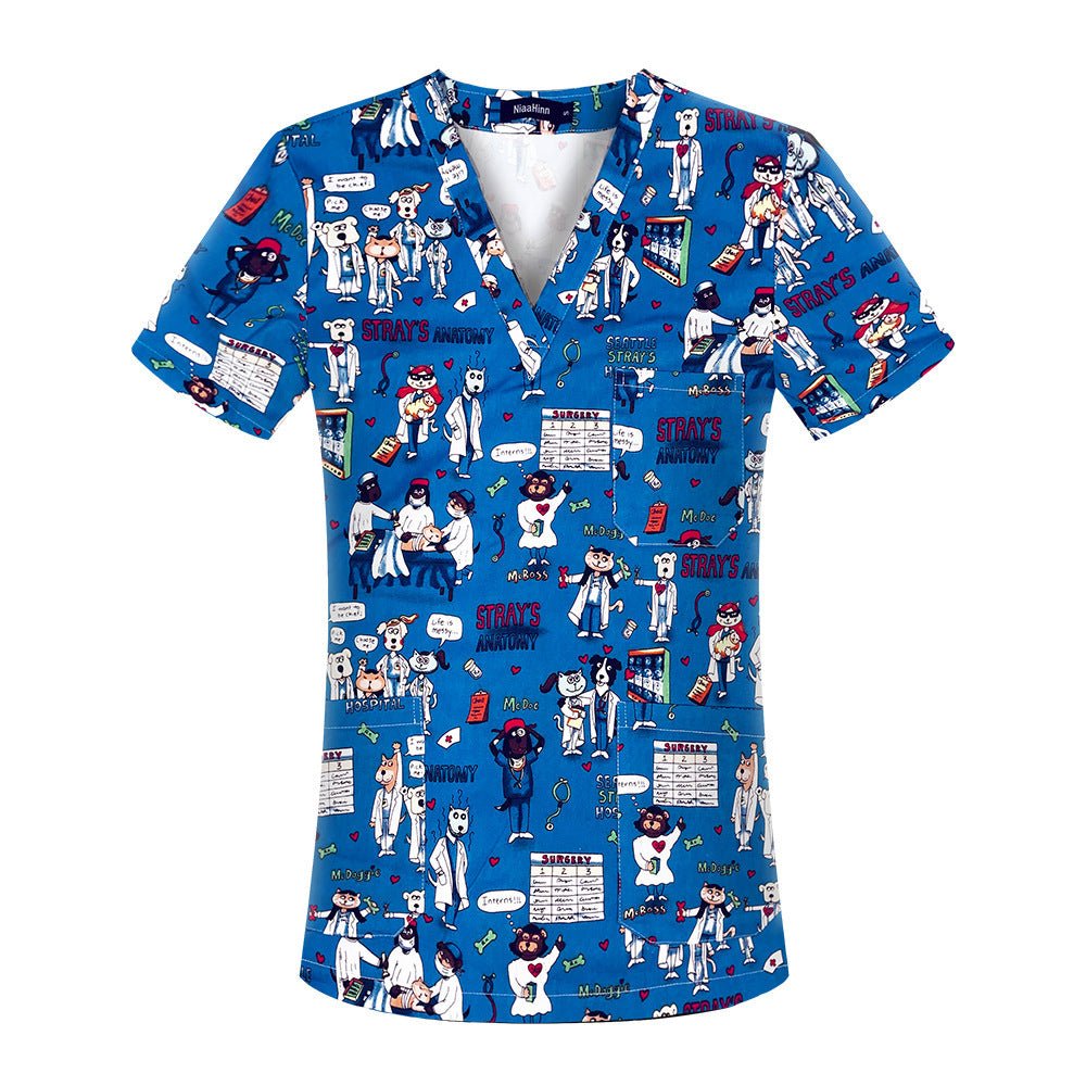 Cartoon Short Sleeve Scrub - Purcell's Clothing Company - 0