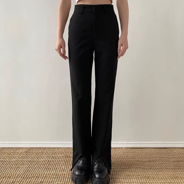 Casual Front Slit Pants - Purcell's Clothing Company - 0