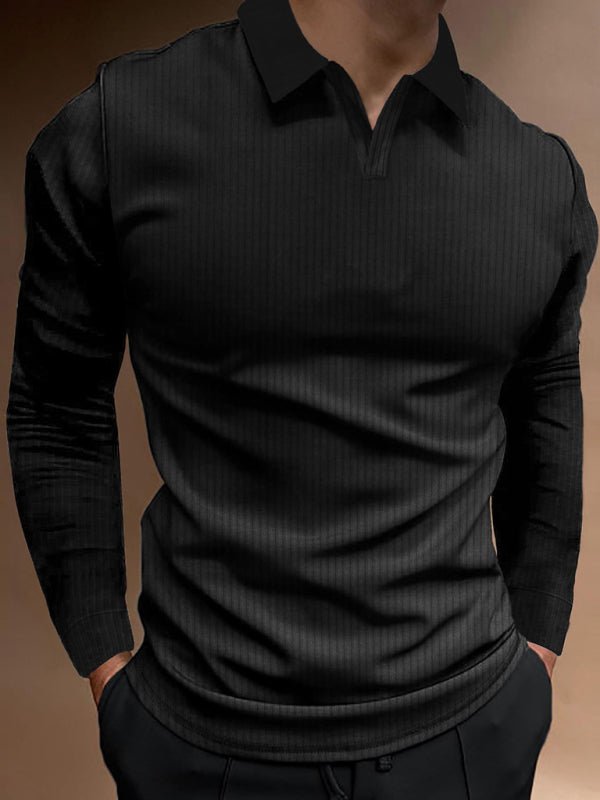 Casual Long Sleeve Polo Shirt - Purcell's Clothing Company - 