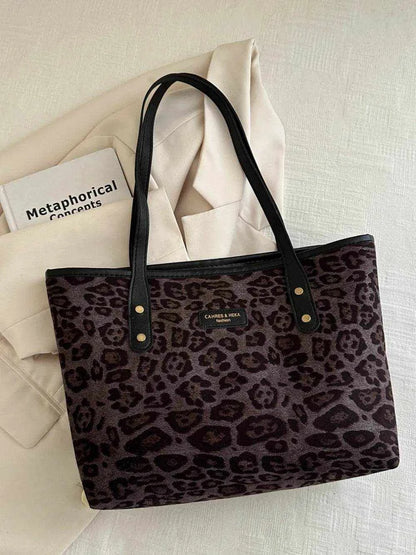 Leopard Polyester Tote Bag - Purcell's Clothing Company