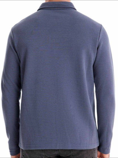 Collared Neck Long Sleeve Polo - Purcell's Clothing Company