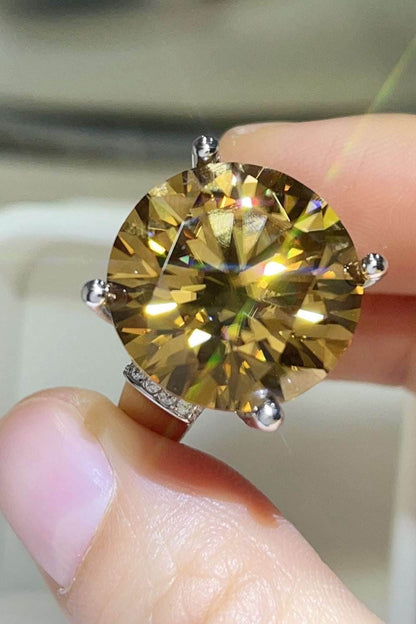 20 Carat Moissanite 925 Sterling Silver Ring - Purcell's Clothing Company