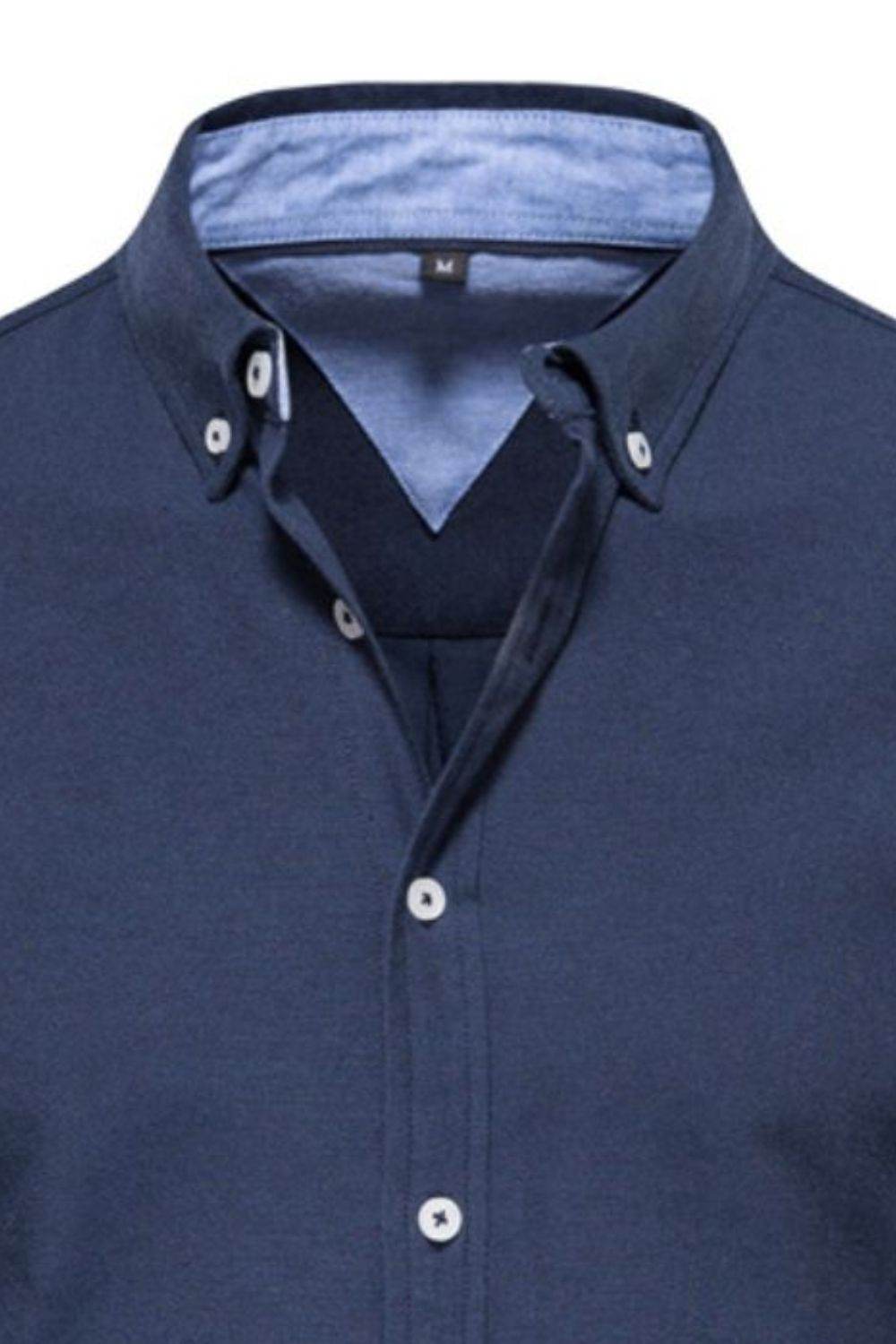 Solid Button Down Collared Neck Shirt - Purcell's Clothing Company