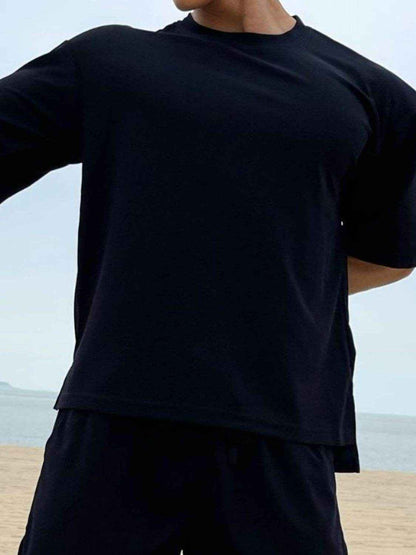 Round Neck Half Sleeve T-Shirt - Purcell's Clothing Company