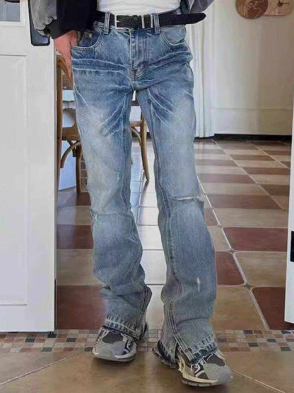 Men's Distressed Raw Hem Jeans - Purcell's Clothing Company
