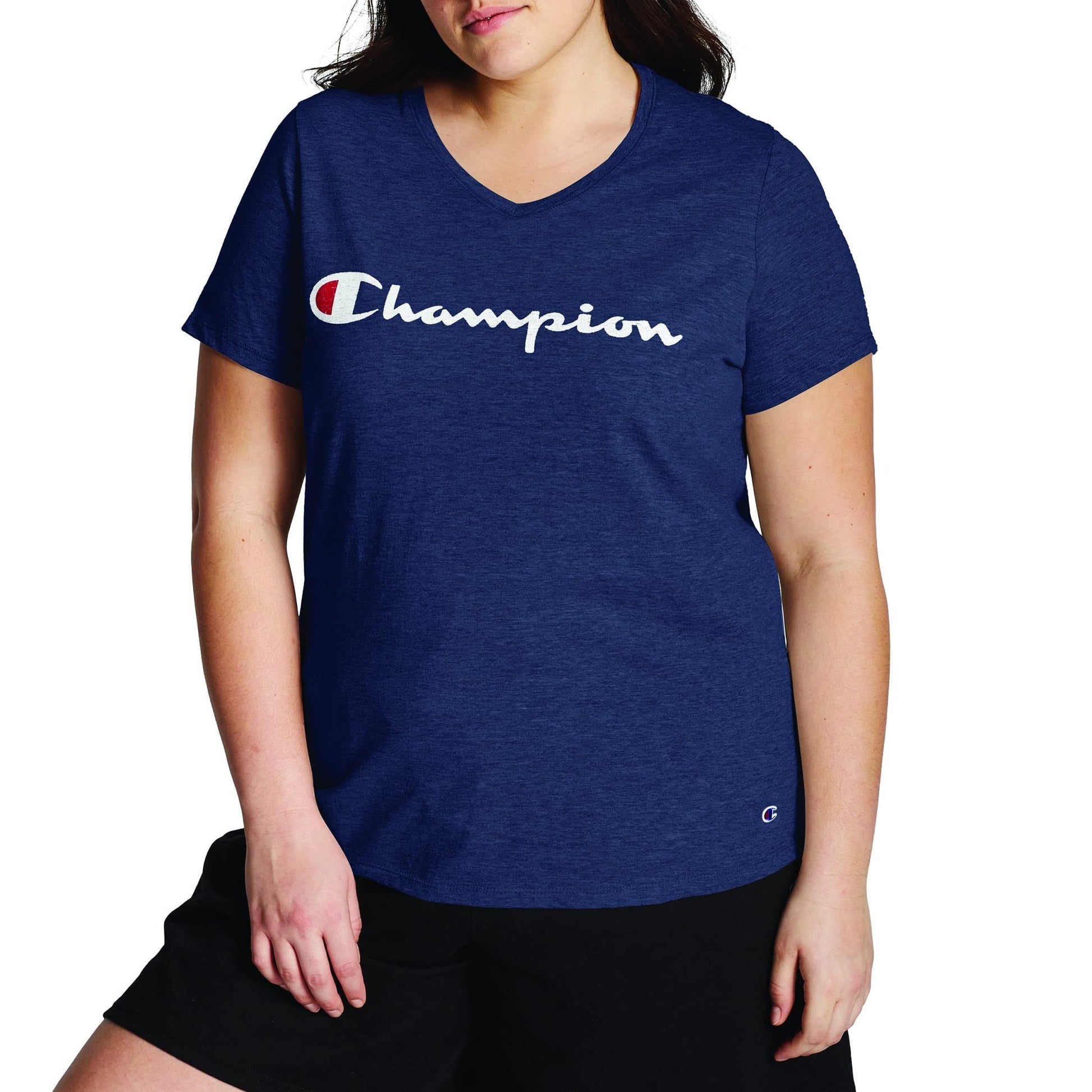 Champion Jersey V - Neck Logo Tee - Purcell's Clothing Company - 