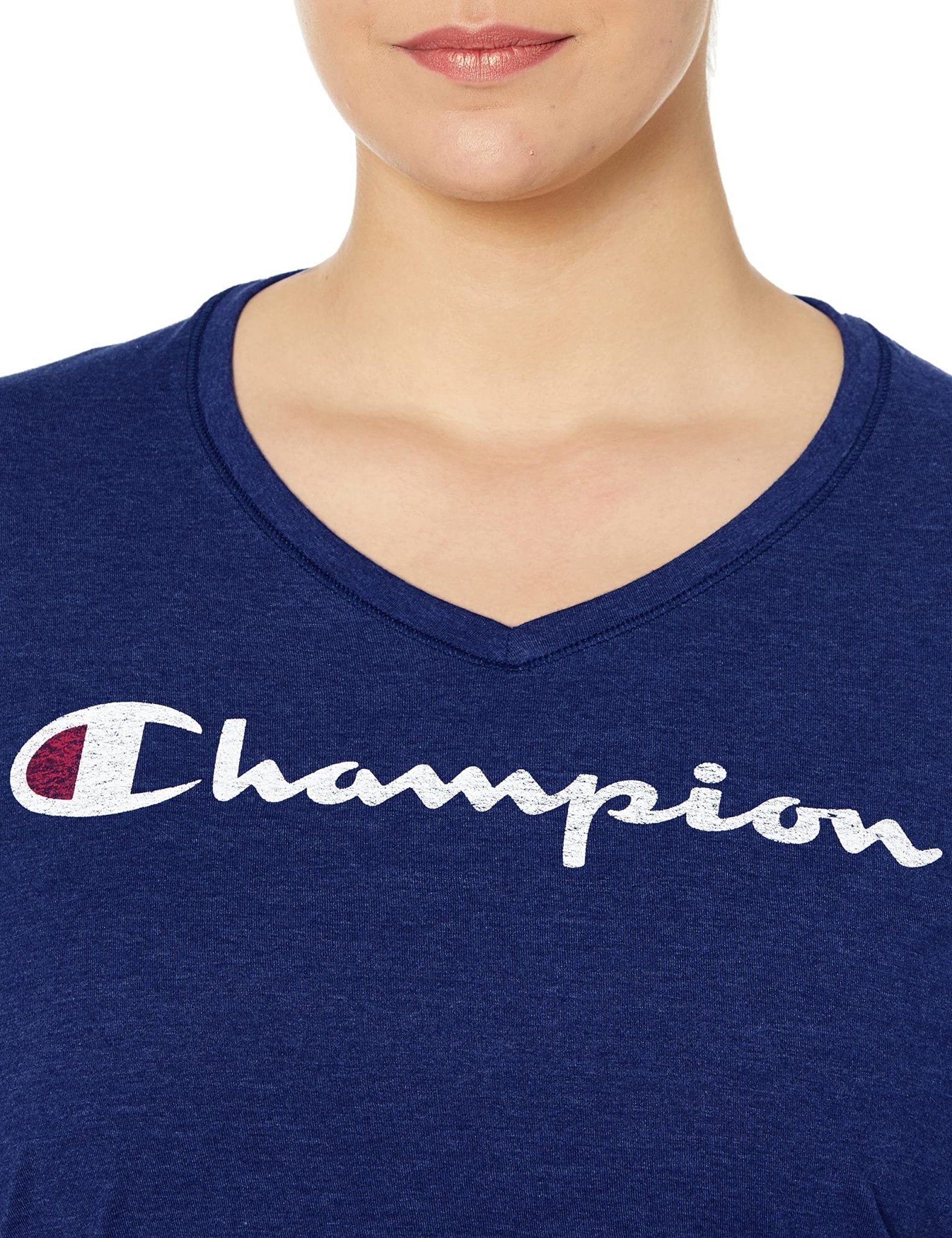 Champion Jersey V - Neck Logo Tee - Purcell's Clothing Company - 