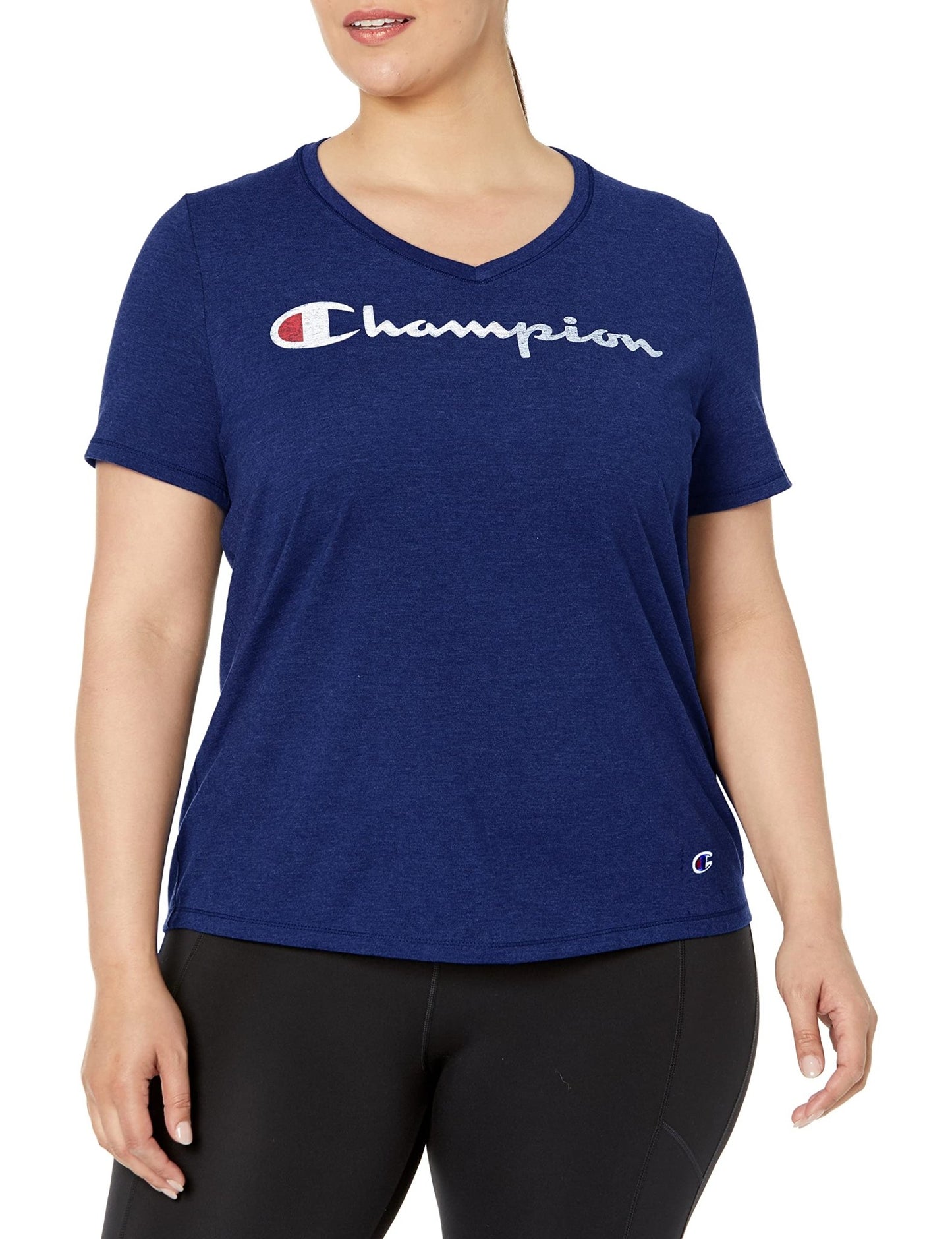 Champion Jersey V - Neck Logo Tee - Purcell's Clothing Company - 