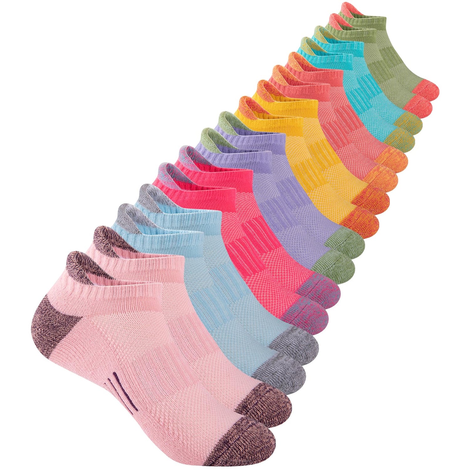 Comfoex Girls Ankle Socks (8 Pairs) - Purcell's Clothing Company - 