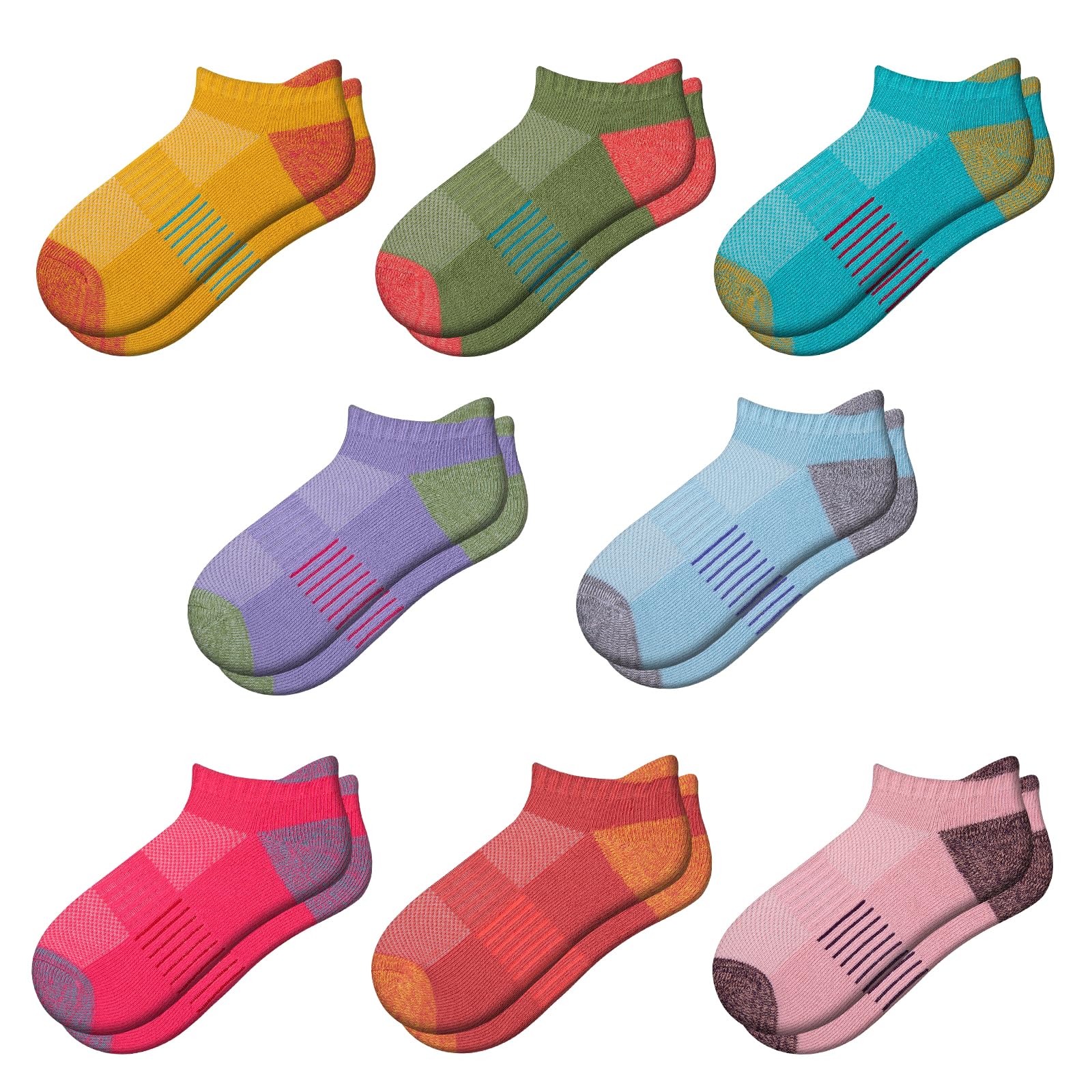 Comfoex Girls Ankle Socks (8 Pairs) - Purcell's Clothing Company - 