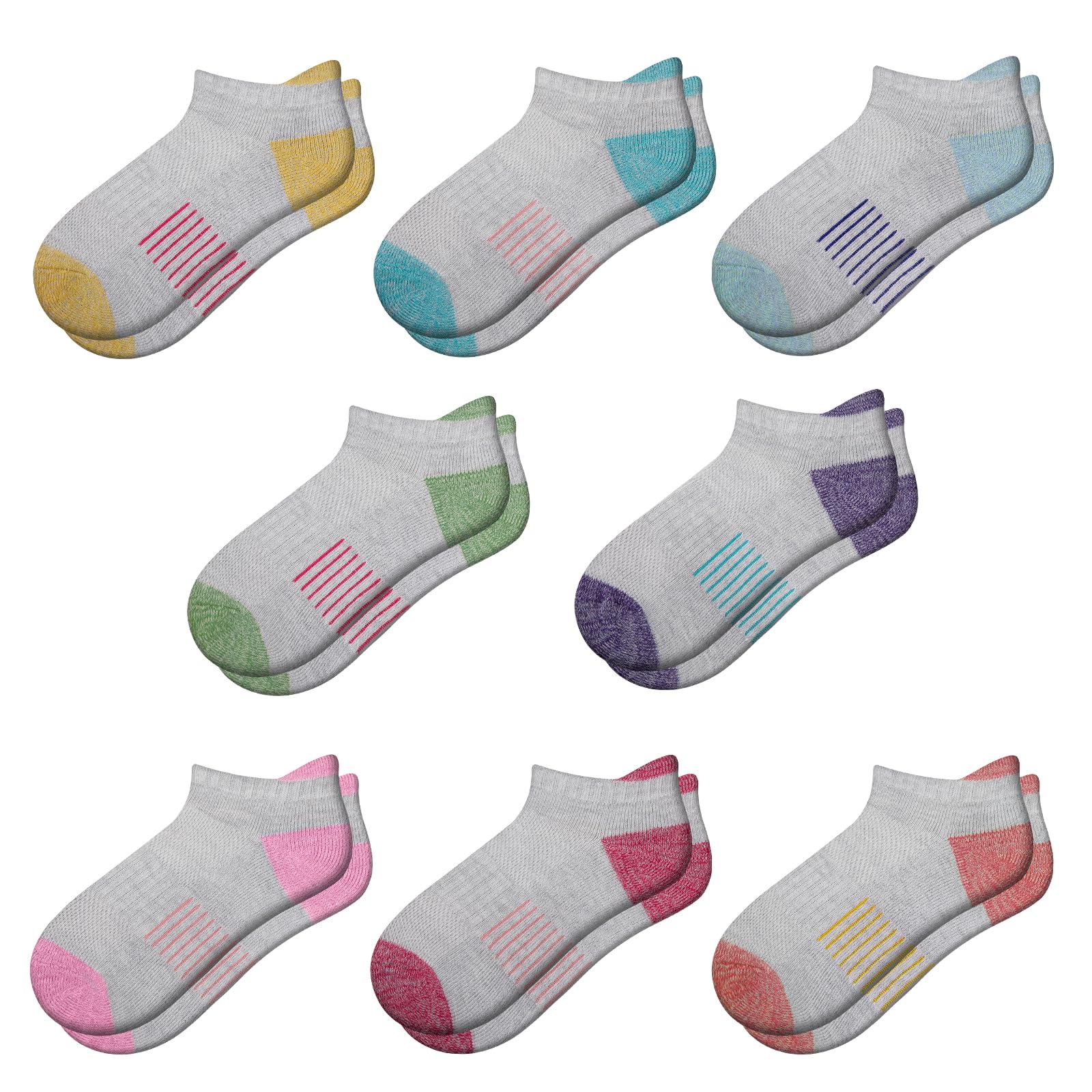 Comfoex Girls Ankle Socks (8 Pairs) - Purcell's Clothing Company - 