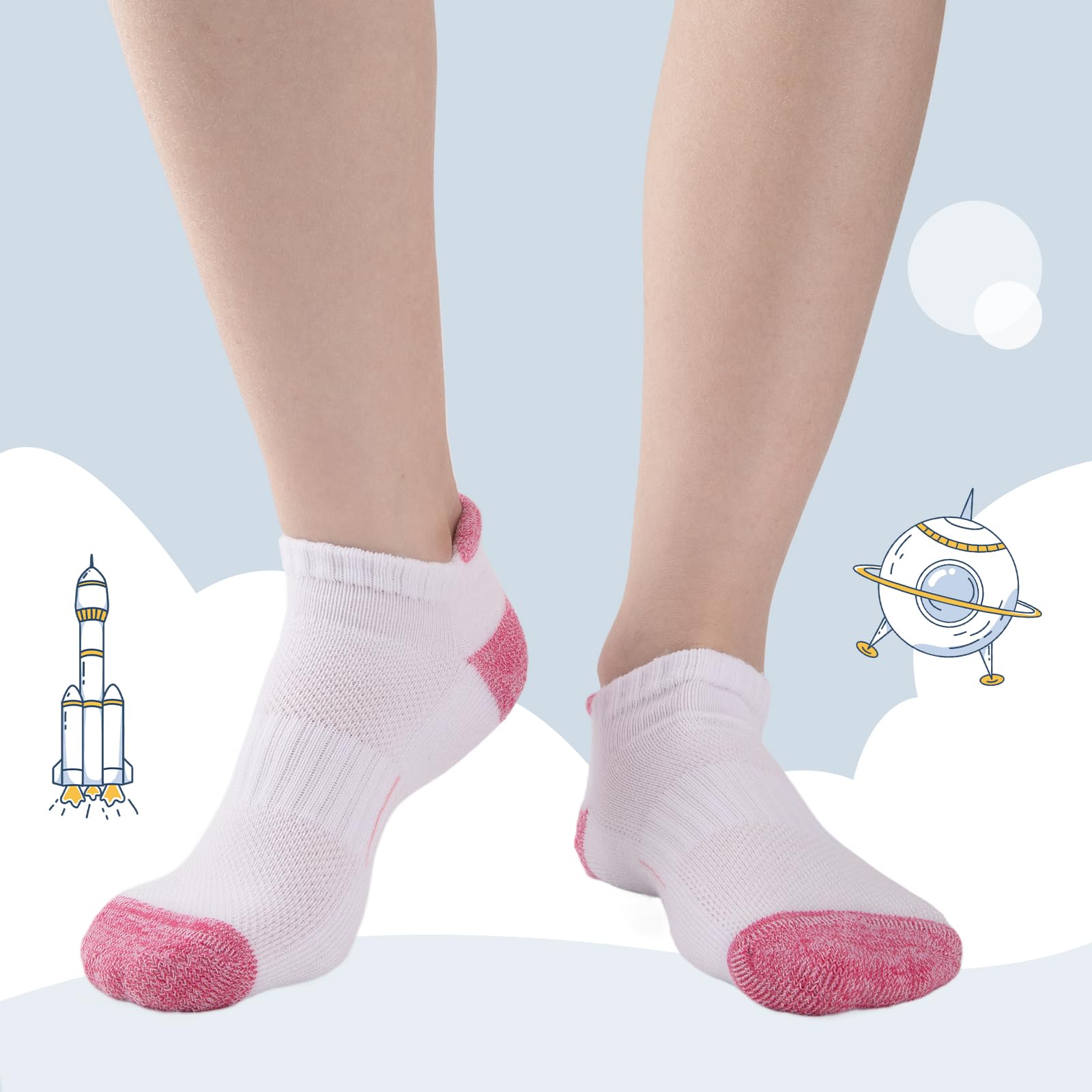 Comfoex Girls Ankle Socks (8 Pairs) - Purcell's Clothing Company - 