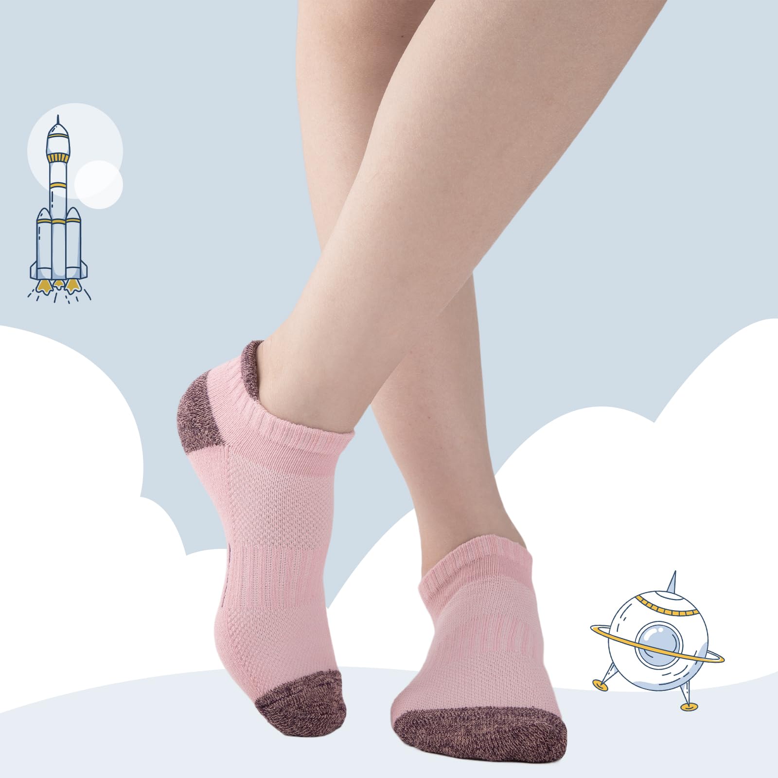 Comfoex Girls Ankle Socks (8 Pairs) - Purcell's Clothing Company - 