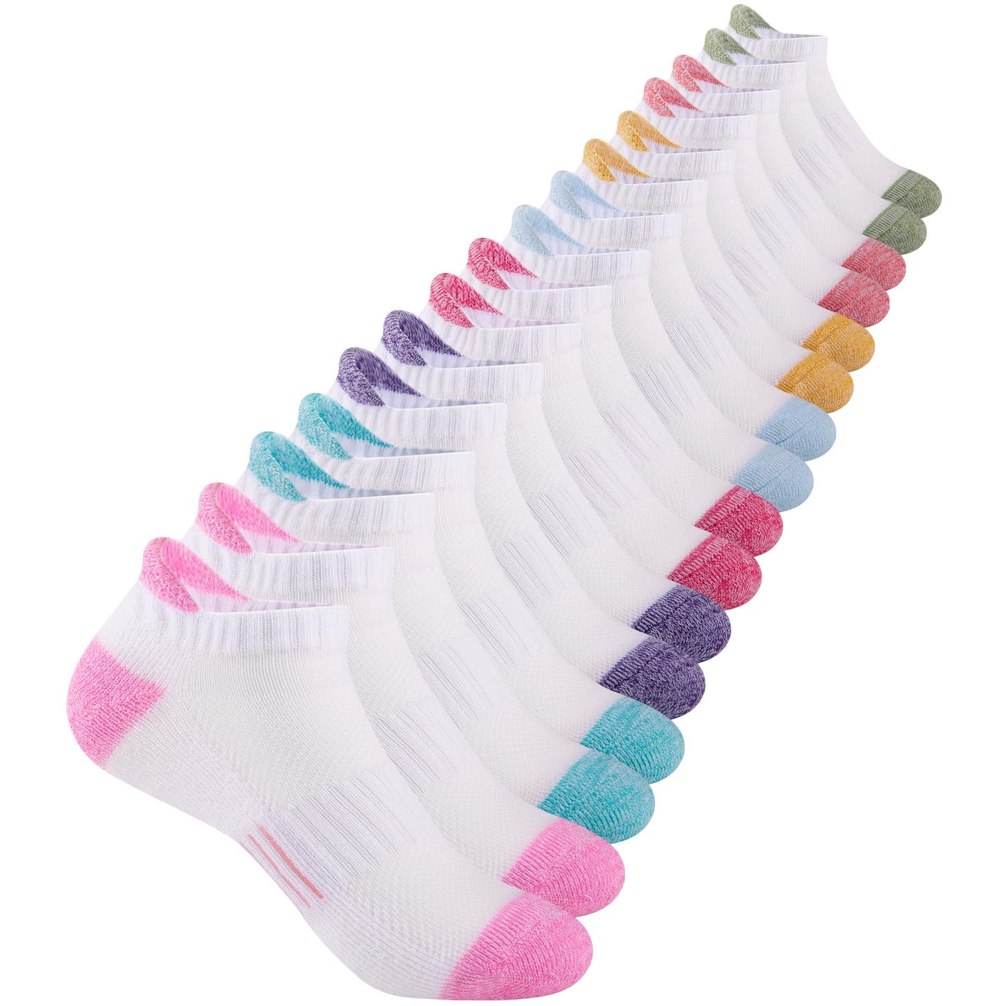 Comfoex Girls Ankle Socks (8 Pairs) - Purcell's Clothing Company - 