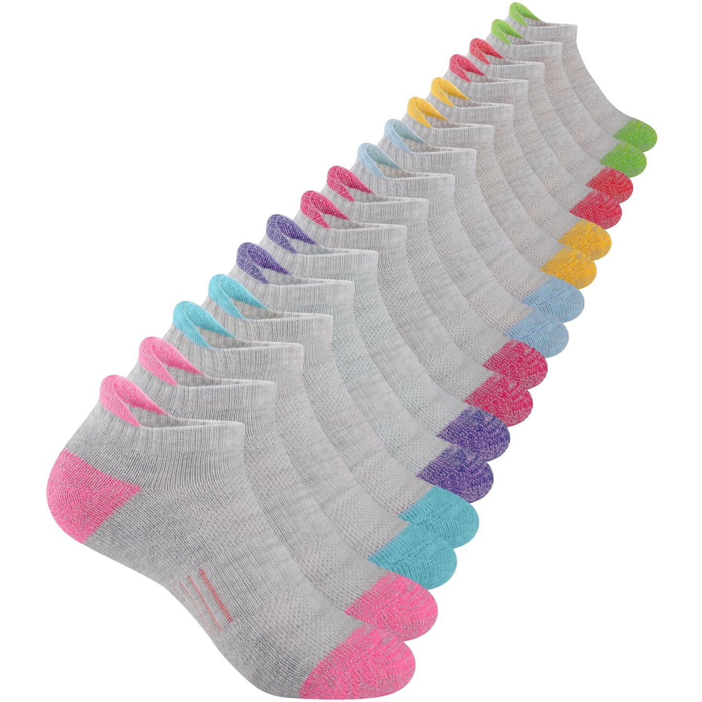 Comfoex Girls Ankle Socks (8 Pairs) - Purcell's Clothing Company - 