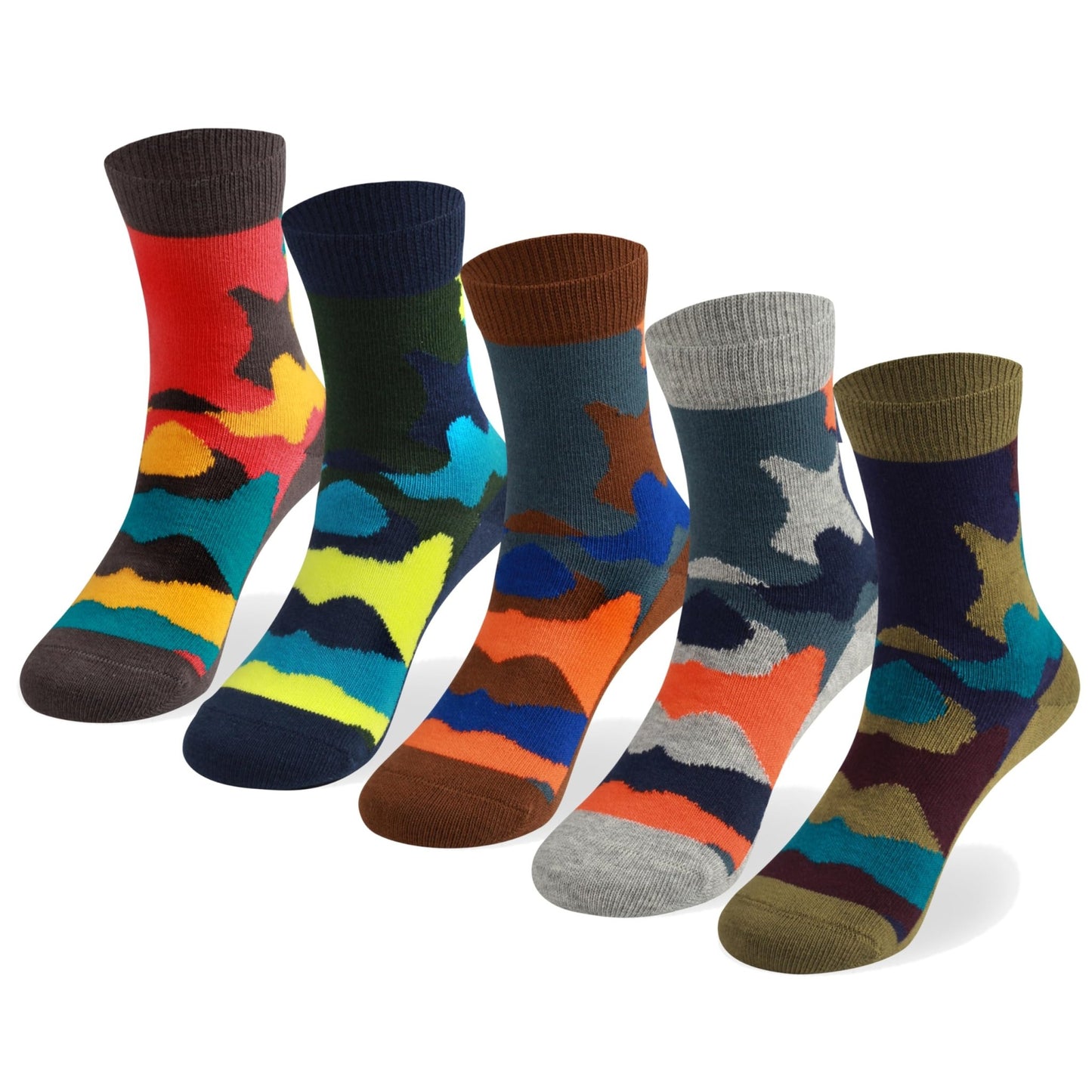 Cotton Day Crew Socks Color Pattern - Purcell's Clothing Company - 